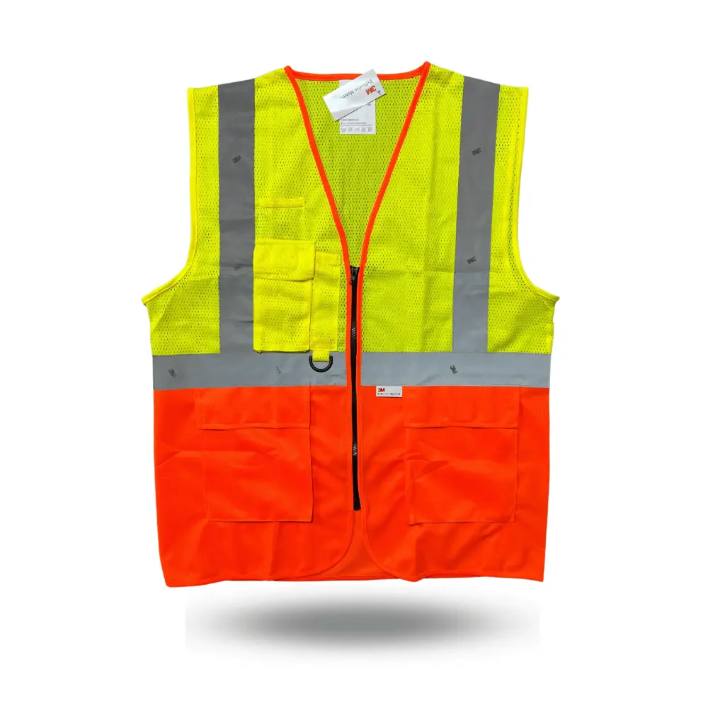 [AR-2900] Gilet double ceinture 3M Jaune/Orange