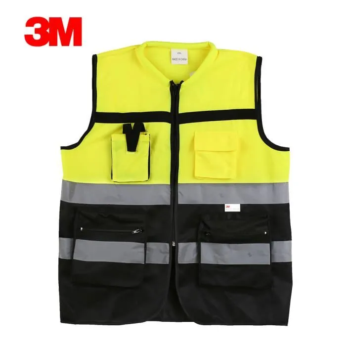 [AR-2600] Gilet double ceinture 3M Jaune/Noir