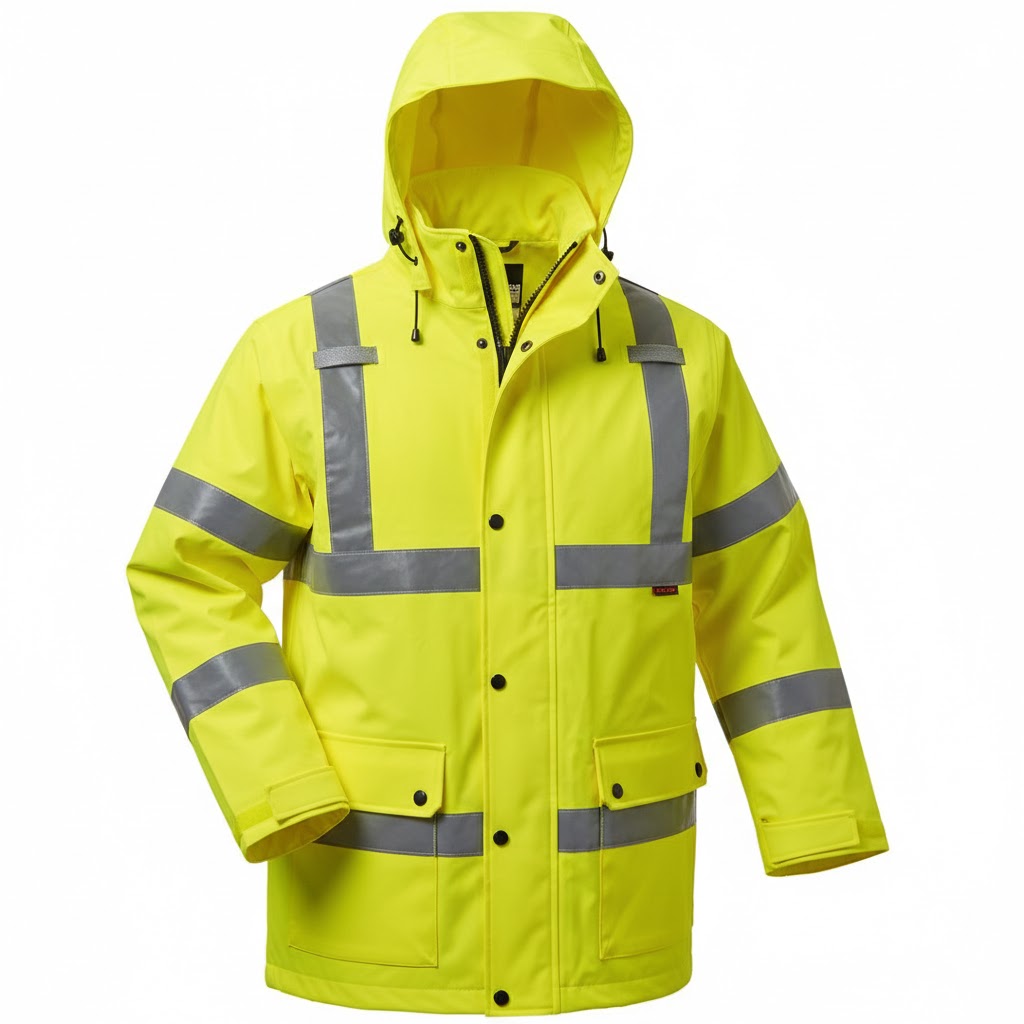 [VE-911] Parka uni avec bandes réfléchissantes