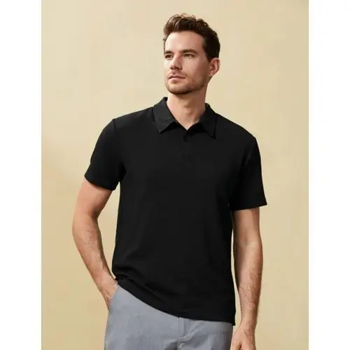 Polo demi manches (Bleu marine, S)