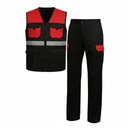 Tenue de travail bicolore Gilet et Pantalon - Haute Visibilité